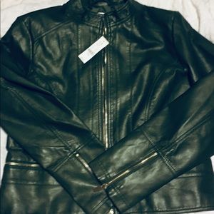 NY & Co Olive Green Vegan Jacket